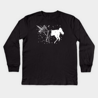 Unicorn Black And White Minimalist Unicorn Drawing Gift Ideas Boufriend Gift Girlfriend Gift Unisex Adults Fashion Graphic Tee Unicorn Horse Kids Long Sleeve T-Shirt